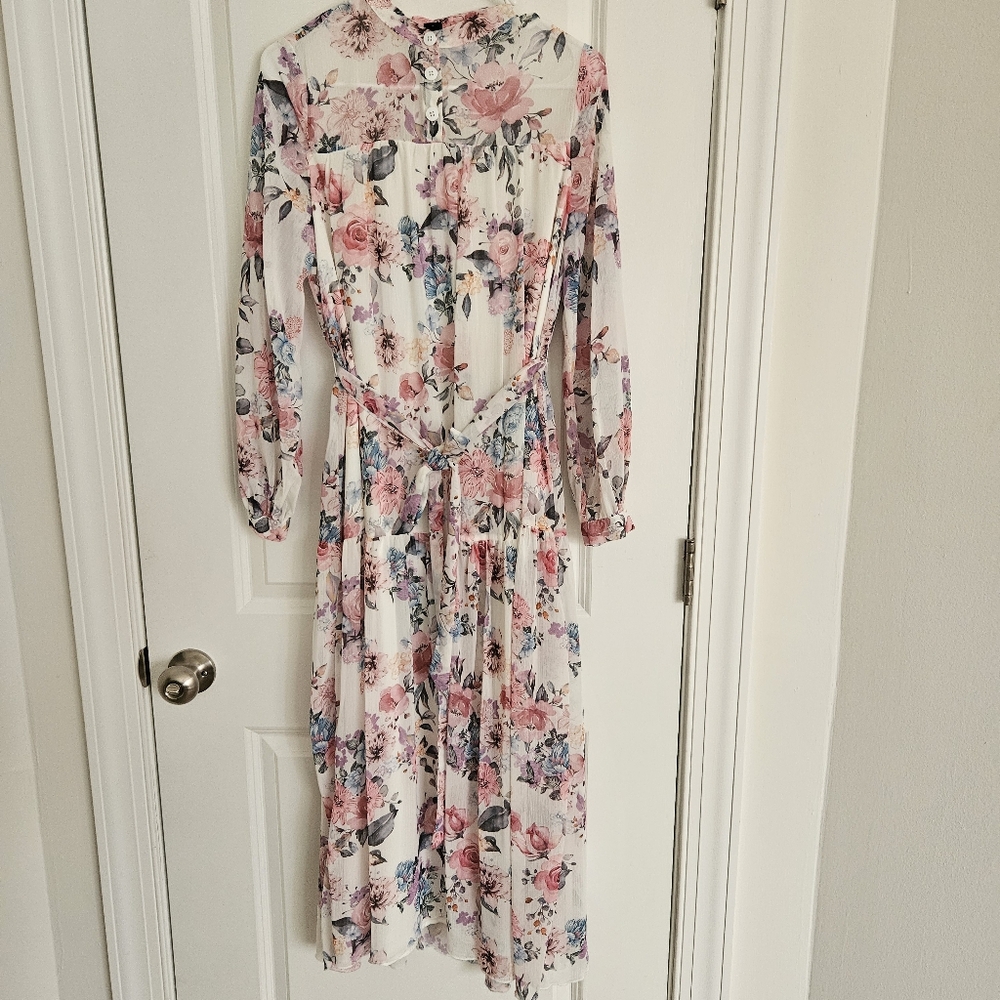 Chic Floral Print Maxi Dress